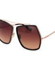 Max Mara Brown Metal Sunglasses