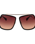 Max Mara Brown Metal Sunglasses