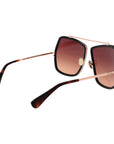 Max Mara Brown Metal Sunglasses