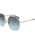 Max Mara Rose Gold Metal Sunglasses