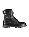 Tommy Hilfiger Black Polyurethane Women Stivaletto