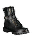 Tommy Hilfiger Black Polyurethane Women Stivaletto