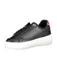Tommy Hilfiger Black Leather Women Sneaker