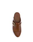 Chloé Brown Calf Leather Bos Taurus Clogs
