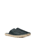 Bottega Veneta Green Leather Espadrilles