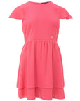 Armani Exchange Fuchsia Viscose Short Dress