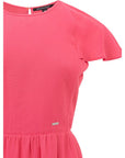 Armani Exchange Fuchsia Viscose Short Dress