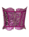Dolce & Gabbana Pink Bustier Sleeveless Corset Blouse Top