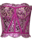Dolce & Gabbana Pink Bustier Sleeveless Corset Blouse Top