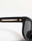 Dolce & Gabbana Black Leather Frame DG4177 Tinted Lens Sunglasses