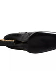 Dolce & Gabbana Black Jackie Leather Mid Calf Boots Shoes