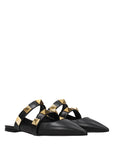 Valentino Garavani Black Leather Mules