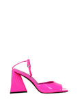 The Attico Pink Leather Stiletto Heel Sandals