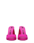 The Attico Pink Satin Platform Sandals