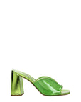 Miu Miu Green Plexiglass Platform Sandals