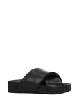 Jil Sander Black Leather Slippers