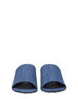 Givenchy Blue Fabric Platform Sandals