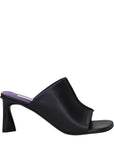 Stella McCartney Black Leather Stiletto Heel Sandals
