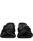 Stella McCartney Black Leather Stiletto Heel Sandals
