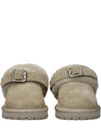 Burberry Green Leather Slippers