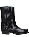 Valentino Garavani Black Leather Ankle Boots