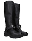 Burberry Black Leather Boots