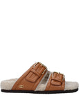 Valentino Garavani Brown Leather Slippers