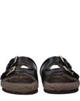 Valentino Garavani Black Leather Slippers