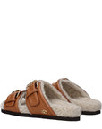 Valentino Garavani Brown Leather Slippers