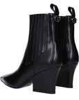 Valentino Garavani Black Leather Ankle Boots