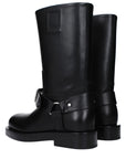 Burberry Black Leather Boots