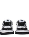 Dolce & Gabbana White Leather Low Top Sneakers