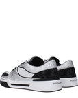Dolce & Gabbana White Leather Low Top Sneakers