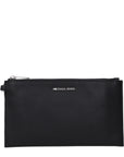 Michael Kors Black Leather Clutch Bag