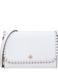 Tory Burch White Leather Clutch Bag