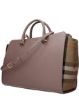 Burberry Gray Leather Handbag