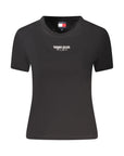 Tommy Hilfiger Black Cotton Women T-Shirt