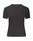 Tommy Hilfiger Black Cotton Women T-Shirt