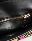Dolce & Gabbana Multicolor Jacquard Floral Document Briefcase Bag