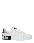 Dolce & Gabbana White Leather Low Top Sneakers