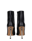 Off-White Black Leather Ankle Boots