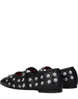 Stella McCartney Black Leather Ballet Flats
