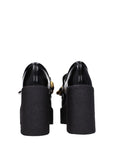 Stella McCartney Black Leather Platform Loafers