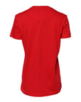 Dolce & Gabbana Red Cotton Crew Neck Short Sleeves Top T-shirt
