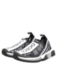 Dolce & Gabbana Black White Sorrento Low Top Sneakers Shoes