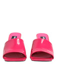 Dolce & Gabbana Pink Open Toe Block Heel Mules Sandals Shoes