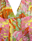 Dolce & Gabbana Multicolor Floral Silk Flared Mini Dress