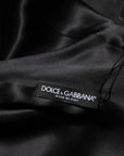 Dolce & Gabbana Green Viscose Acetate Mini Long Sleeve Dress