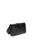 PINKO Black Leather Shoulder Bag