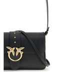 PINKO Black Leather Shoulder Bag